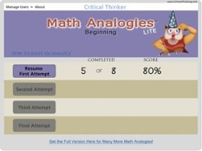 Math Analogies™ Beginning (Lite) Image