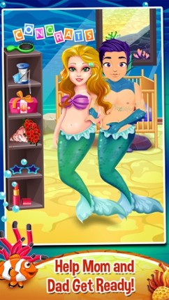 Mommy's Mermaid Newborn Baby Spa Doctor - my new salon care & make-up games! screenshot