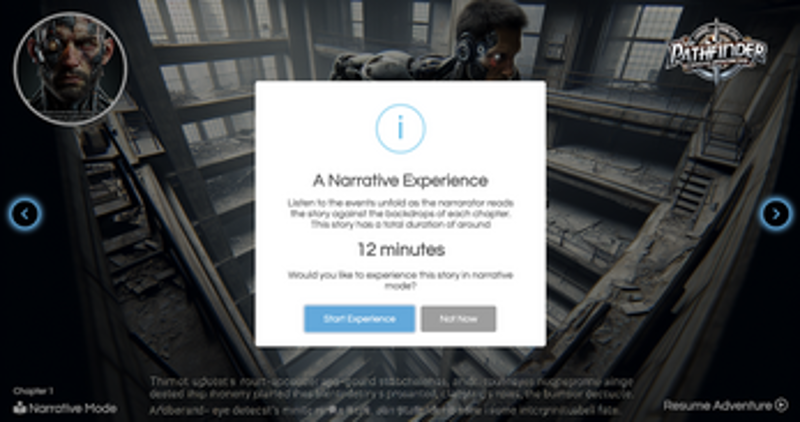 Pathfinder: AI Generated Adventure Game screenshot