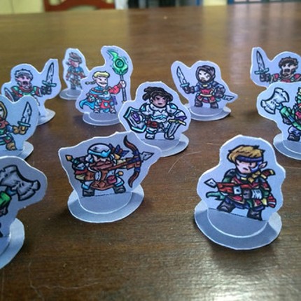Bandit Hideout Paper Miniatures Set Image