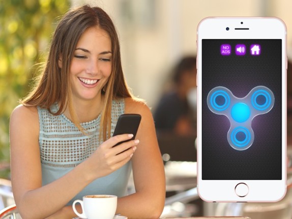 Fidget Spinner Wheel Toy - Neon Glow In The Dark Image