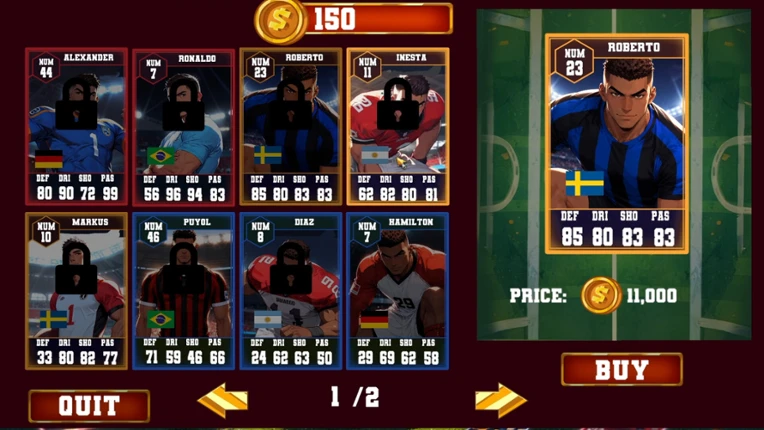 FootBall Card Battle screenshot