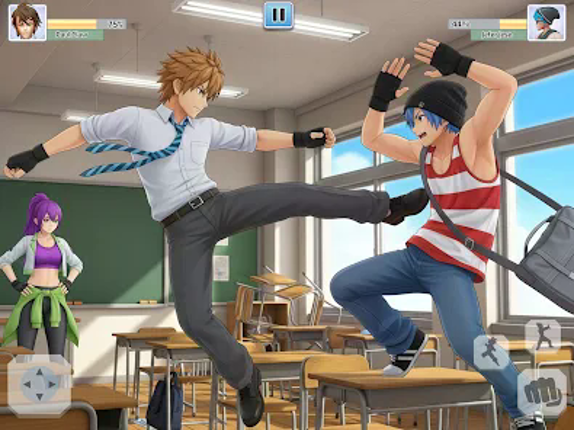 High School Fighting Game Image