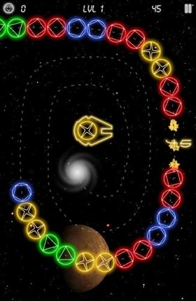 Neon Marble : Space Rush screenshot
