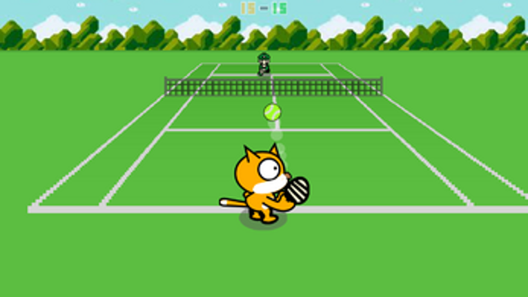 Scratch Cat Tennis 3D Image