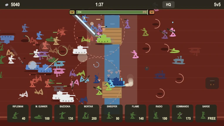 Green vs Tan Image