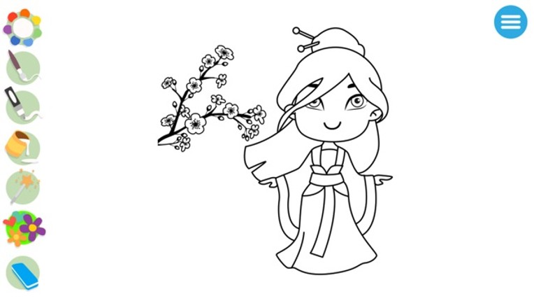 Kids Princess Coloring Books screenshot