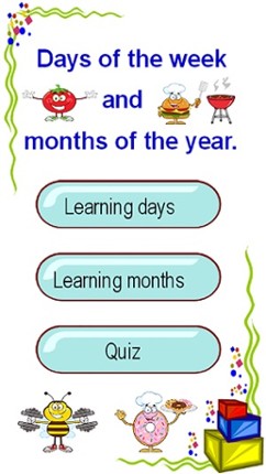 Learning days of week and 12 months of the year Image