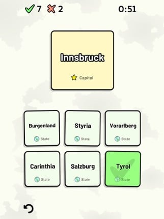 States of Austria Quiz screenshot