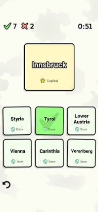 States of Austria Quiz screenshot