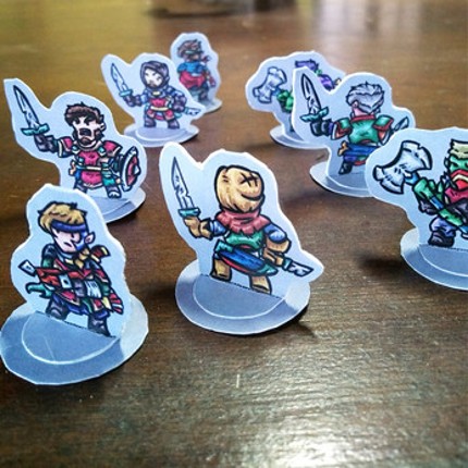 Bandit Hideout Paper Miniatures Set screenshot