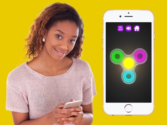 Fidget Spinner Wheel Toy - Neon Glow In The Dark screenshot