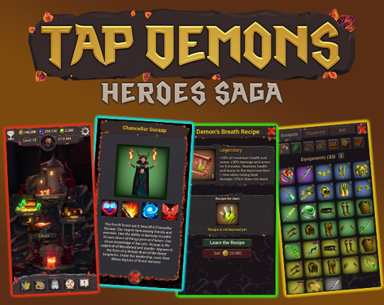 Tap Demons: Heroes Saga - RPG Game Cover