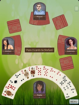 GrassGames Hearts for iPad Image