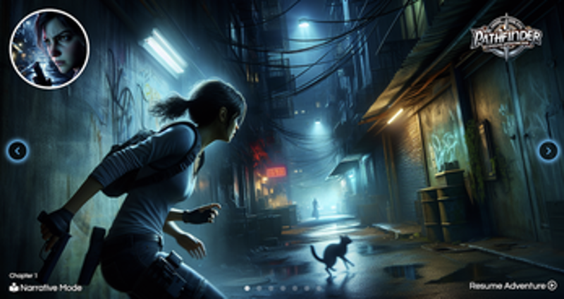 Pathfinder: AI Generated Adventure Game Image