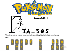 Pokemon Hangman Image