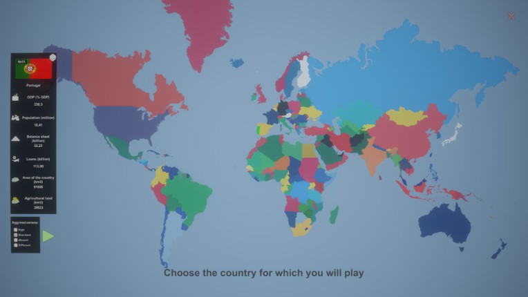 Simulator of Countries screenshot