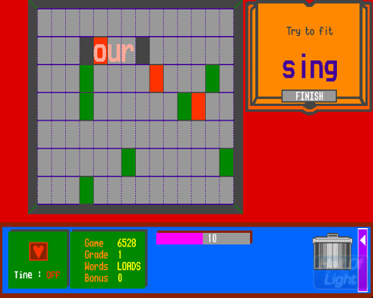 10 out of 10: English screenshot