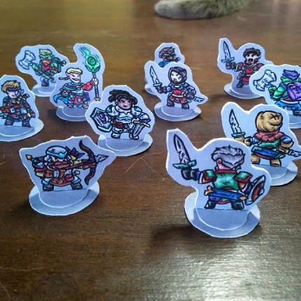 Bandit Hideout Paper Miniatures Set Image