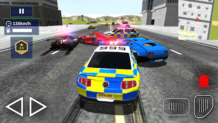 UK Police Car Crime Driving Image