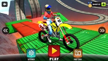 Motorbike Driving Simulator - impossible Tracks 3D Image