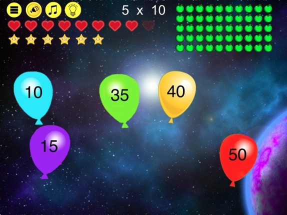 Times Tables Balloon Pop screenshot