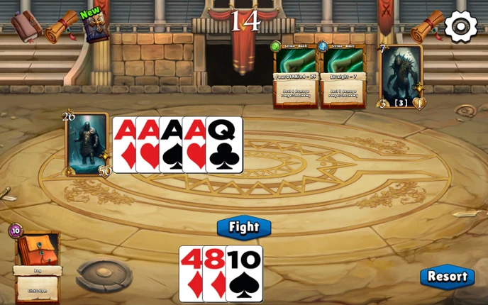 13 Playing Cards Of Demon screenshot