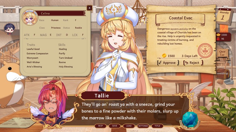 Adventurers Guild Receptionist screenshot