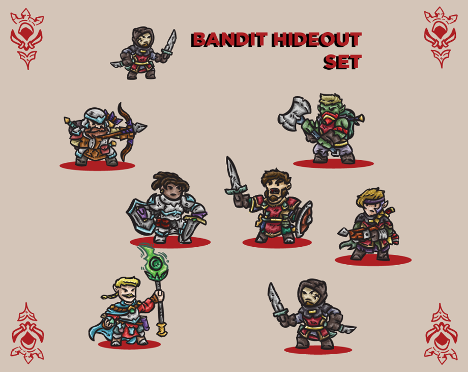 Games like Bandit Hideout Paper Miniatures Set