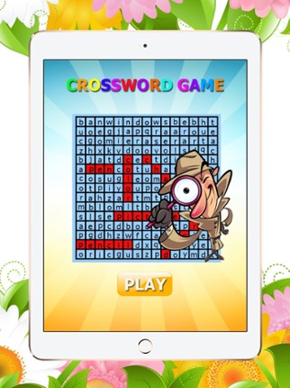 Crossword game for intelligent: Word Search puzzle in the letters table Image