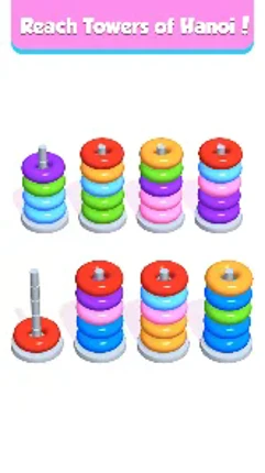 Hoop Stack - Color Puzzle Game screenshot