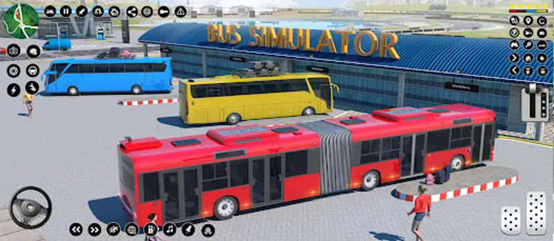 Driving simulator Bus Games screenshot