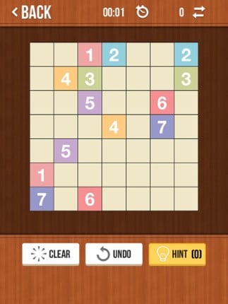 Number Link Free - Logic Path and Line Drawing Board Game Image