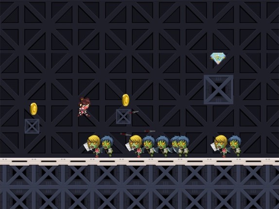 Super Ninja VS Zombie - Run And Fight In Graveyard screenshot