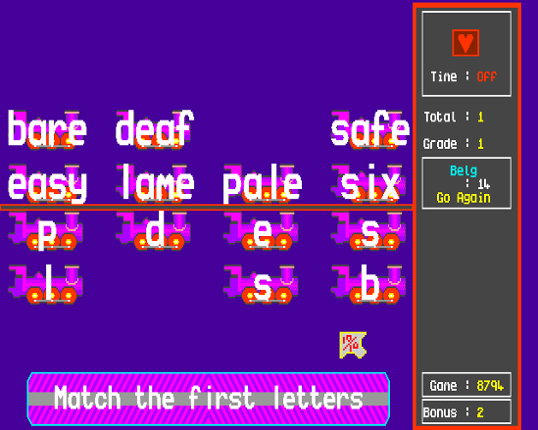 10 out of 10: English screenshot