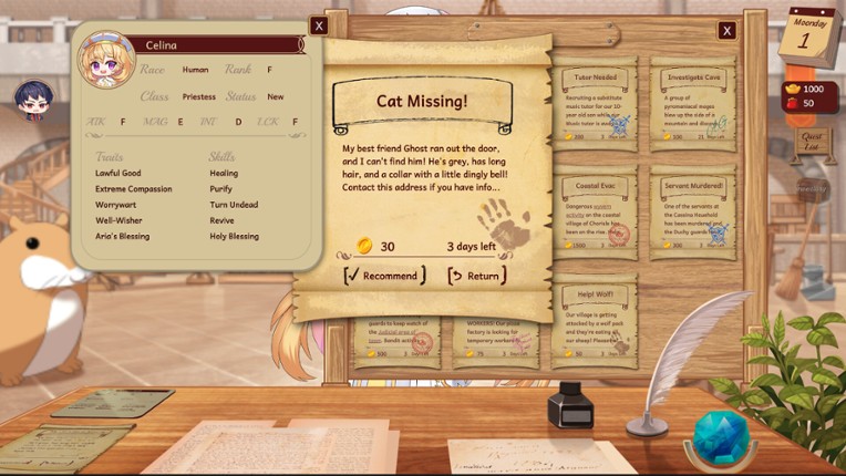 Adventurers Guild Receptionist screenshot