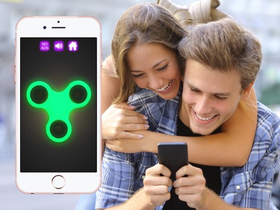 Fidget Spinner Wheel Toy - Neon Glow In The Dark screenshot