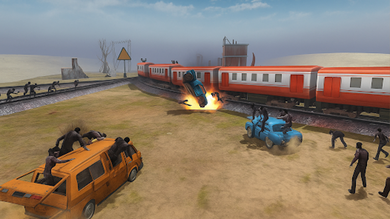 Train shooting - Zombie War screenshot
