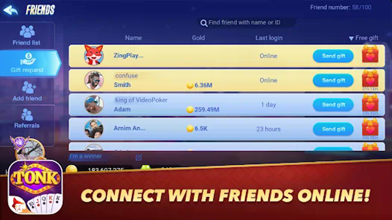 Tonk - Classic Tunk ZingPlay screenshot
