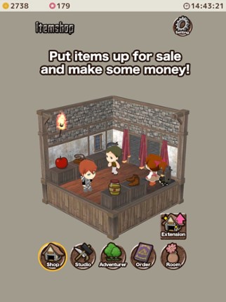 Item shop - crafting game screenshot