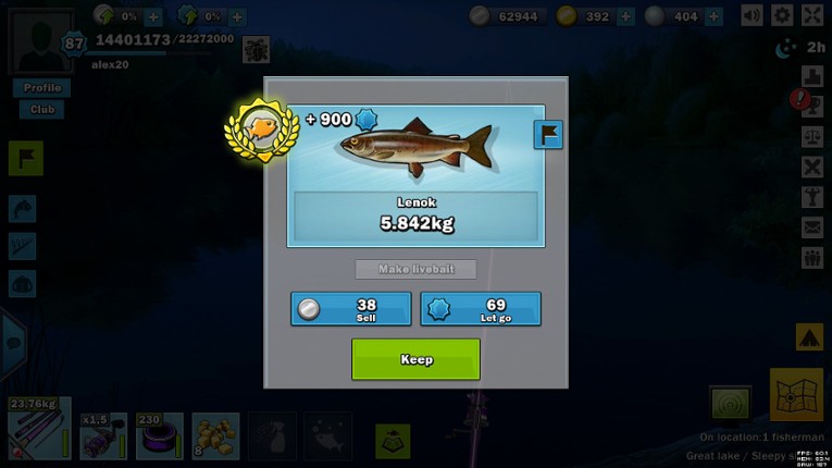 Just Fishing screenshot