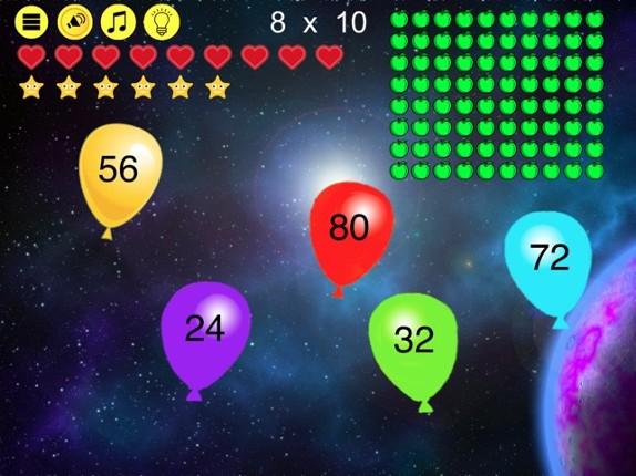 Times Tables Balloon Pop Image