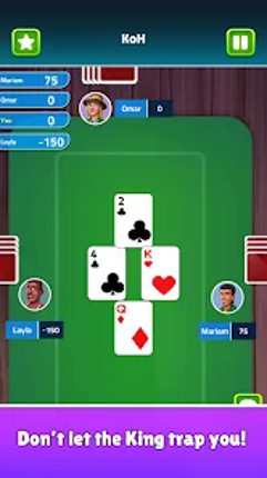 Trix King of Hearts Card Game screenshot