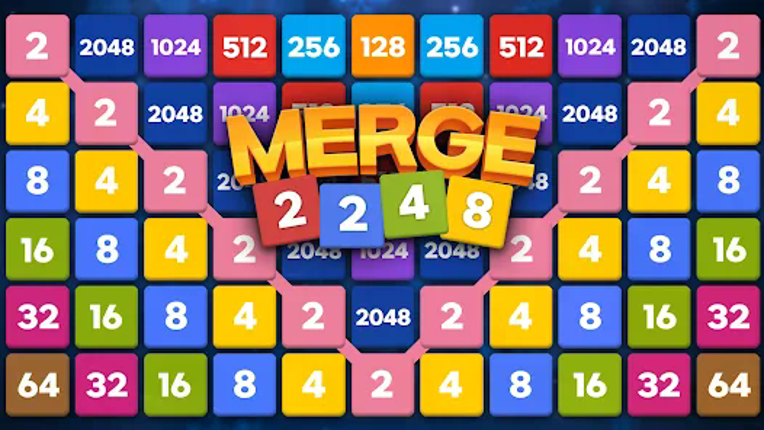 Merge 2248: Link Number Puzzle screenshot