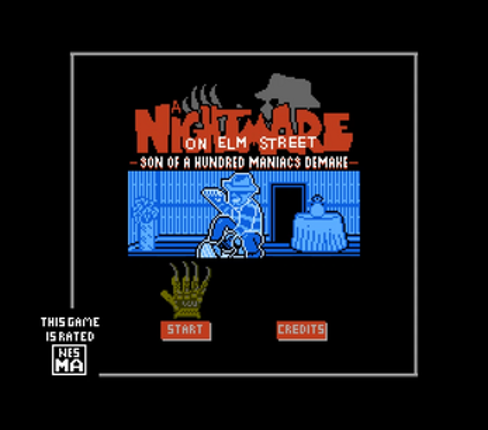 A Nightmare on Elm Street: Son of a Hundred Maniacs (NES) DEMAKE screenshot