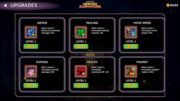 Legendary Heroes Survivors screenshot