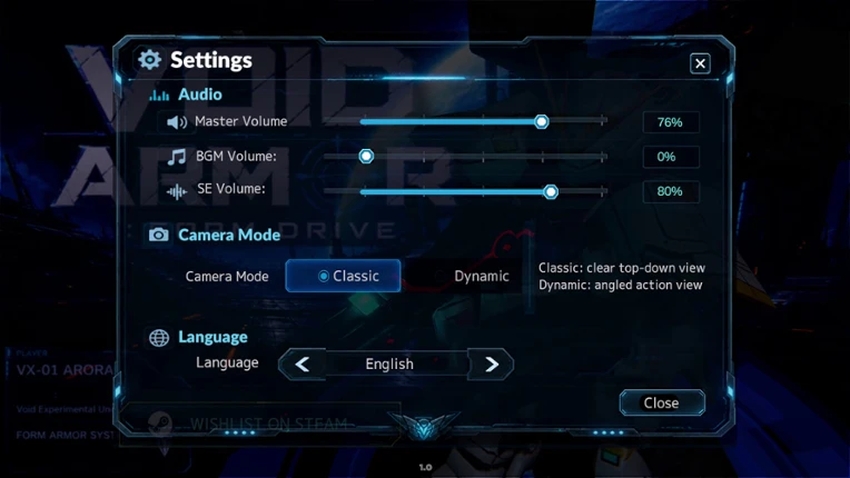 VOID ARMOR: FORM DRIVE screenshot