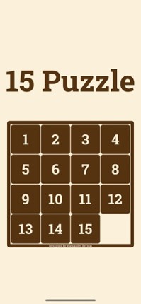 15 Puzzle screenshot