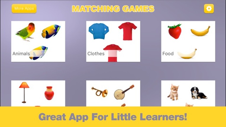 Baby Games - First Words Matching Game for Toddler Boys &amp; Girls Image