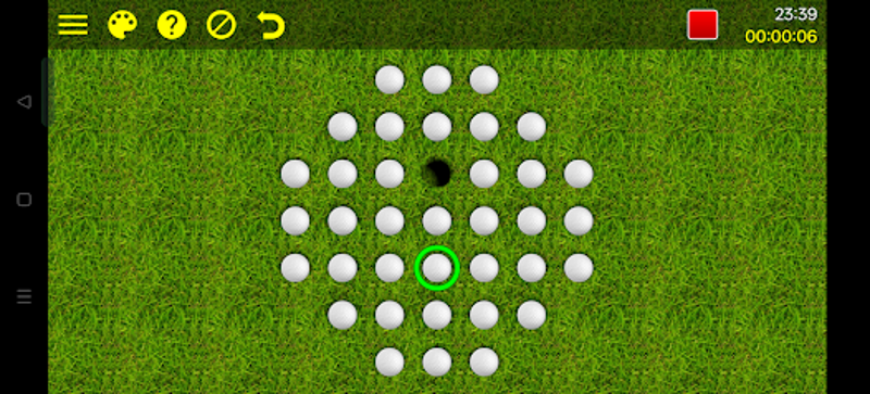 Marble Solitaire Puzzle screenshot